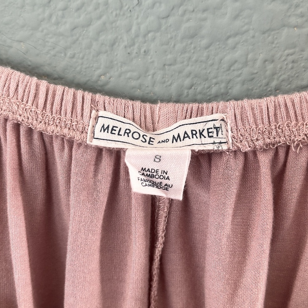 Melrose & Market dusty pink, off the shoulder top, women’s S, pretty lac… - Picture 3 of 6